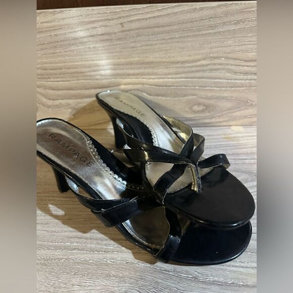 Rampage NWOT sling back criss cross heels - Picture 4 of 6